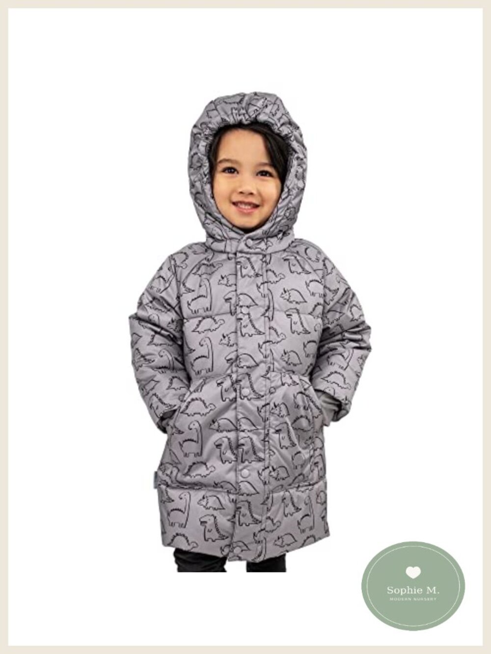 Kids Insulated Winter Puffer Jacket Sherpa Lined Windproof Coat